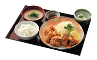 若鶏唐揚げ定食
