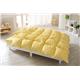 新20色羽根布団8点セット セミダブル パステルイエロー
