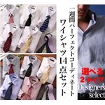 デザイナーが選んだ!1週間パーフェクトコーディネートYシャツ 14点セット カラー M