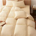 新20色羽根布団8点セット ベッドタイプ・シングル アイボリー