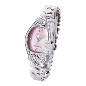 ROSSONA天然ダイヤ100石ウォッチ 「Marvel Heart(マーベルハート)」 ピンクスクリーン・Silver Rose