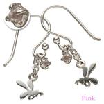 Honey Uチャームピアス ローズクォーツ 500629