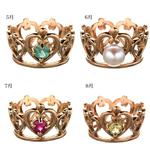 フェアリーテイル　ピンク王冠ペンダントトップ（誕生石）ネックレス 155752 5月