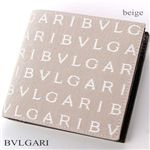 BVLGARI(ブルガリ) 2つ折小銭入れ 財布 22628/ベージュ