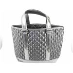 MARC BY MARC JACOBS(マークバイマークジェイコブス)サテン キルティングトートバッグ 50335 dark gray