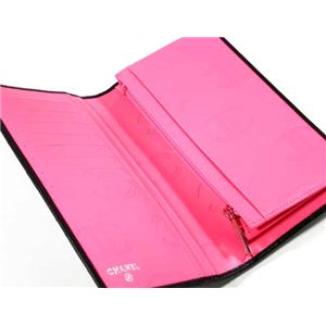 CHANEL(シャネル) サイフ A26717 BK/WH カンボンライン 長財布