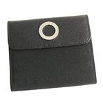 BVLGARI ブルガリ 25127 LETTERE レターレ ダブルホック財布 ブラック×シルバー