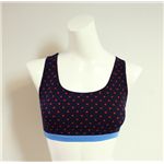 propaganda girl プロパガンダ ガール アンダーウェア ss65002 navy 水玉スポーツブラ