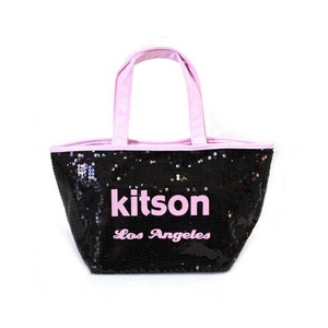 KITSON(キットソン) ミニスパンコール トートバッグ 3562 ブラック/ピンク
