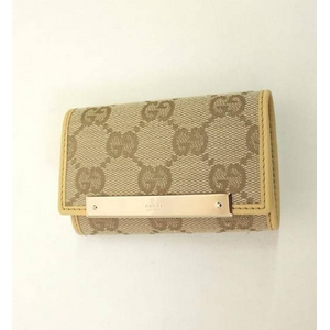 Gucci(グッチ) 6連キーケース ソフトイエロー×ベージュ 127048 FFPAG 9691 2009新作