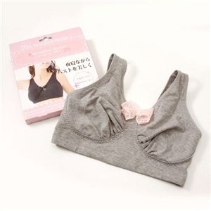 ワンダーボム スリープアップブラ グレー Lサイズ