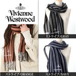 Vivienne Westwood　マフラー ストライプ・NAVY