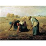 世界の名画シリーズ、最高級プリハード複製画 ジャン・フランソワ・ミレー作 「落穂拾い」