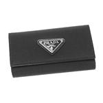 PRADA キーケース M222 TESS ENAMEL　ブラック