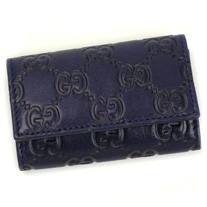 GUCCI(グッチ) キーケース 138093 BASIC KEY-CASE ブルー
