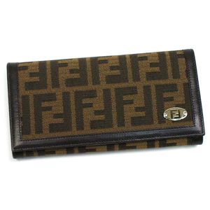 Fendi（フェンディ） 長財布 KRAナイロン 8M0000 FOMR5 ダークブラウン