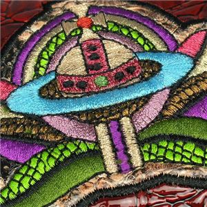 Vivienne Westwood（ヴィヴィアンウエストウッド） 二つ折り財布（小銭入れ付） APPLIQUE 2232 ワイン