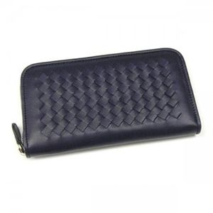BOTTEGA VENETA(ボッテガベネタ) 長財布 P.FOGLIO NAPPA UMBRI 114076 4009 ネイビー H10.5×W19×D2.5
