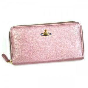 Vivienne Westwood（ヴィヴィアンウエストウッド） 長財布 METAL 5140V ライトピンク H10×W19×D2.5