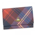 【2012年3月31日まで期間限定値下げ】Vivienne Westwood(ヴィヴィアンウエストウッド) 二つ折り財布(小銭入れ付) DERBY 746V ブルー/レッド