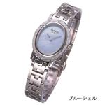 HERMES クリッパーオーバル ダイヤベゼル CO1.230.213/3798／ブルーシェル
