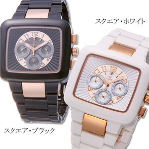 Folli Follie(フォリフォリ) コーリアン クロノグラフ WT7F013BCK/スクエア・ブラック