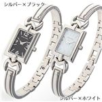 Mila Schon(ミラ ショーン)パルマ ブレスウォッチ PA5000SV／シルバー×ホワイト