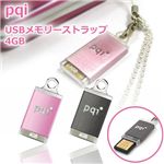 pqi USBメモリーストラップ 4GB BF07-4033(ピンク)