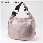 MelieBianco（メリービアンコ） シャイニーバッグ S8-174 Silver×Black