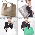 LANEVE(ランイヴ)　イントレチャートセレブバッグ　LE-4000 ベージュ