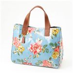Cath Kidston　バッグ　STAND UP TOTE with LEATHER  230087 Box Floral Blue