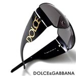 DOLCE&GABBANA サングラス 2014-01/87/スモーク×ブラック&ゴールド