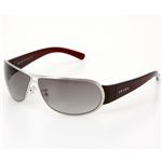 PRADA（プラダ） サングラス 70GSA 70GSA-1AD/3M1 スモークグラデーション×シルバー&ダークブラウン