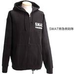 アメリカ国内着用禁止 フルジップパーカー　国防総省テロ対策ユニット/SWAT ブラック L