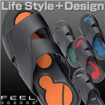 スポーティーライフスタイルサンダル F003/DUNK(オレンジ) S(24.0~24.5cm)