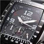 SACSNY Y’SACCS(サクスニー イザック) クロノグラフ ブレスウォッチ SY-15019-BK／ラウンド・ブラック