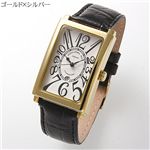 Salvatore Marra(サルバトーレ・マーラ)  ドラゴンスケルトン レザーウォッチ SM8004 ゴールド