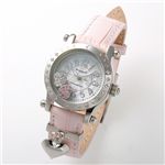Alessandra Olla（アレサンドラオーラ) レザーウォッチ AO-4180 SS/PK・シルバー×ピンク
