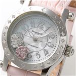 Alessandra Olla（アレサンドラオーラ) レザーウォッチ AO-4180 SS/PK・シルバー×ピンク