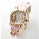 Alessandra Olla（アレサンドラオーラ) レザーウォッチ AO-4180 PG/PK・ピンクゴールド×ピンク