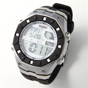 ZIPPO メンズ デジタルウォッチ ZI-011PS/グレー