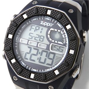 ZIPPO メンズ デジタルウォッチ ZI-011PB/ブルー