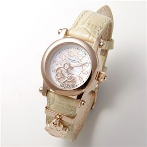 Alessandra Olla(アレッサンドラ・オーラ) レディース クマフェイス型チャーム入り ウォッチ AO-516-IV/アイボリー