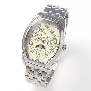 Regalo マルチファンクション サン＆ムーン メンズブレスウォッチ RG6004-03／アイボリー