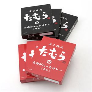 炭火焼肉たむらのお肉が入ったカレーセット 【12個セット】辛口×6・中辛×6