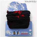 スペイン製 BUFF POLARTEC使用 多目的ヘッドスカーフ ブラックドラゴン