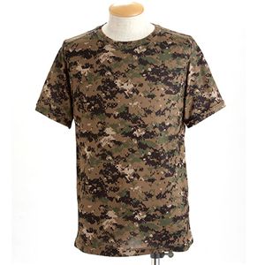ガン汗OK!吸汗速乾カモフラージュTシャツ ピクセルウッド L