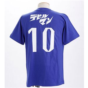 むかしむかし アニメコラボ!サッカーW杯日本代表応援Tシャツ 【10番 デビルマン】 ジャパンブルー M