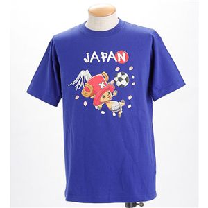 むかしむかし アニメコラボ!サッカーW杯日本代表応援Tシャツ 【11番 チョッパー】 ジャパンブルー M