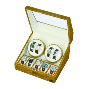 LUHW(ローテンシュラーガー) LED付ワインディングマシーン 4本巻き上げ ライトウッド